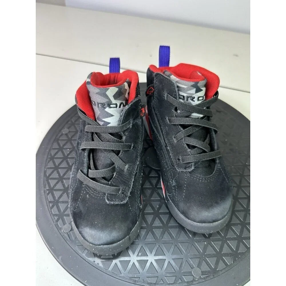 Jordan 7 Retro Raptors Toddler Jumpman MVP Black Shoes DZ5576-006 Size 10c